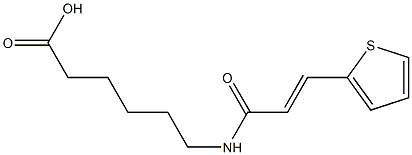 6-{[(2E)-3-thien-2-ylprop-2-enoyl]amino}hexanoic acid Struktur