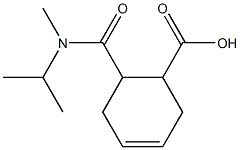 6-{[isopropyl(methyl)amino]carbonyl}cyclohex-3-ene-1-carboxylic acid Struktur