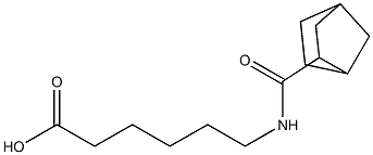 6-{bicyclo[2.2.1]heptan-2-ylformamido}hexanoic acid Struktur