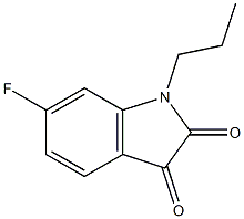 6-fluoro-1-propyl-2,3-dihydro-1H-indole-2,3-dione Struktur