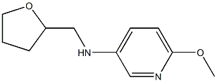 6-methoxy-N-(oxolan-2-ylmethyl)pyridin-3-amine Struktur