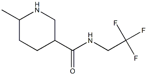 6-methyl-N-(2,2,2-trifluoroethyl)piperidine-3-carboxamide Struktur