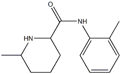 6-methyl-N-(2-methylphenyl)piperidine-2-carboxamide Struktur