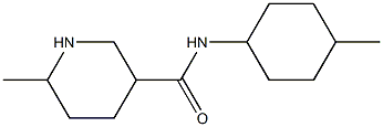 6-methyl-N-(4-methylcyclohexyl)piperidine-3-carboxamide Struktur