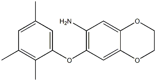 7-(2,3,5-trimethylphenoxy)-2,3-dihydro-1,4-benzodioxin-6-amine Struktur