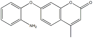 7-(2-aminophenoxy)-4-methyl-2H-chromen-2-one Struktur