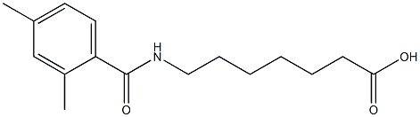 7-[(2,4-dimethylbenzoyl)amino]heptanoic acid Struktur