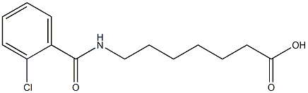 7-[(2-chlorobenzoyl)amino]heptanoic acid Struktur