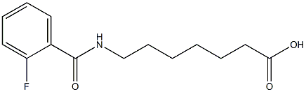 7-[(2-fluorobenzoyl)amino]heptanoic acid Struktur