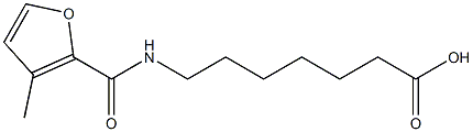 7-[(3-methyl-2-furoyl)amino]heptanoic acid Struktur