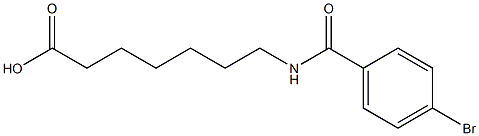 7-[(4-bromobenzoyl)amino]heptanoic acid Struktur