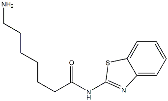 7-amino-N-1,3-benzothiazol-2-ylheptanamide Struktur