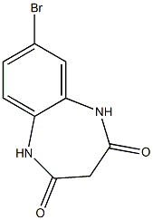 7-bromo-1H-1,5-benzodiazepine-2,4(3H,5H)-dione Struktur