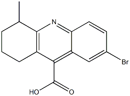 7-bromo-4-methyl-1,2,3,4-tetrahydroacridine-9-carboxylic acid Struktur