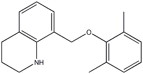 8-(2,6-dimethylphenoxymethyl)-1,2,3,4-tetrahydroquinoline Struktur