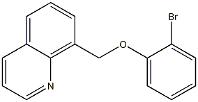 8-(2-bromophenoxymethyl)quinoline Struktur