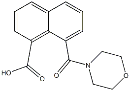 8-(morpholin-4-ylcarbonyl)-1-naphthoic acid Struktur