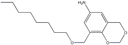 8-[(octyloxy)methyl]-2,4-dihydro-1,3-benzodioxin-6-amine Struktur