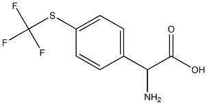 amino{4-[(trifluoromethyl)thio]phenyl}acetic acid Struktur