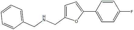 benzyl({[5-(4-fluorophenyl)furan-2-yl]methyl})amine Struktur