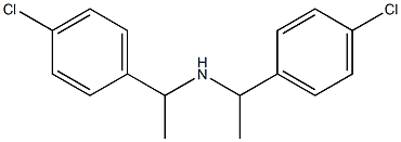 bis[1-(4-chlorophenyl)ethyl]amine Struktur