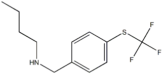 butyl({4-[(trifluoromethyl)sulfanyl]phenyl}methyl)amine Struktur