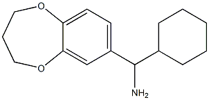 cyclohexyl(3,4-dihydro-2H-1,5-benzodioxepin-7-yl)methanamine Struktur