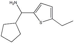 cyclopentyl(5-ethylthiophen-2-yl)methanamine Struktur