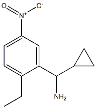 cyclopropyl(2-ethyl-5-nitrophenyl)methanamine Struktur