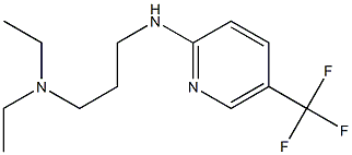 diethyl(3-{[5-(trifluoromethyl)pyridin-2-yl]amino}propyl)amine Struktur