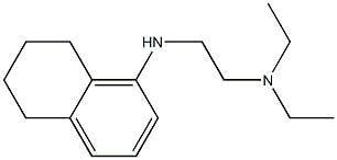 diethyl[2-(5,6,7,8-tetrahydronaphthalen-1-ylamino)ethyl]amine Struktur