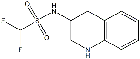 difluoro-N-(1,2,3,4-tetrahydroquinolin-3-yl)methanesulfonamide Struktur