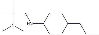 dimethyl({2-methyl-1-[(4-propylcyclohexyl)amino]propan-2-yl})amine Struktur