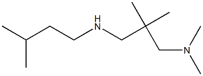 dimethyl(2-methyl-2-{[(3-methylbutyl)amino]methyl}propyl)amine Struktur