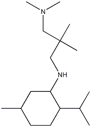 dimethyl[2-methyl-2-({[5-methyl-2-(propan-2-yl)cyclohexyl]amino}methyl)propyl]amine Struktur