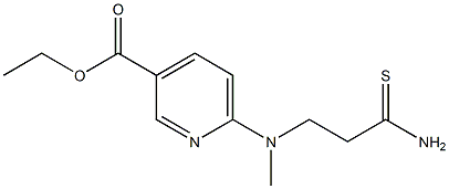 ethyl 6-[(2-carbamothioylethyl)(methyl)amino]pyridine-3-carboxylate Struktur