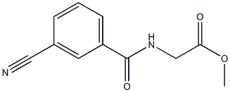 methyl [(3-cyanobenzoyl)amino]acetate Struktur