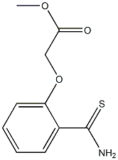 methyl [2-(aminocarbonothioyl)phenoxy]acetate Struktur