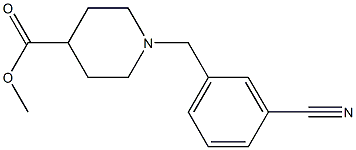 methyl 1-(3-cyanobenzyl)piperidine-4-carboxylate Struktur