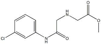 methyl 2-({[(3-chlorophenyl)carbamoyl]methyl}amino)acetate Struktur