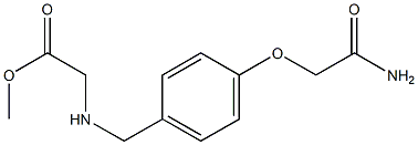 methyl 2-({[4-(carbamoylmethoxy)phenyl]methyl}amino)acetate Struktur