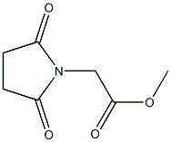 methyl 2-(2,5-dioxopyrrolidin-1-yl)acetate Struktur