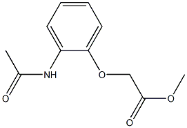 methyl 2-(2-acetamidophenoxy)acetate Struktur