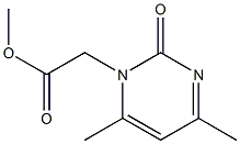 methyl 2-(4,6-dimethyl-2-oxo-1,2-dihydropyrimidin-1-yl)acetate Struktur