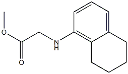 methyl 2-(5,6,7,8-tetrahydronaphthalen-1-ylamino)acetate Struktur