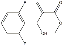 methyl 2-[(2,6-difluorophenyl)(hydroxy)methyl]prop-2-enoate Struktur