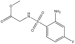 methyl 2-[(2-amino-4-fluorobenzene)sulfonamido]acetate Struktur