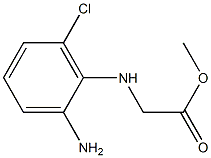 methyl 2-[(2-amino-6-chlorophenyl)amino]acetate Struktur