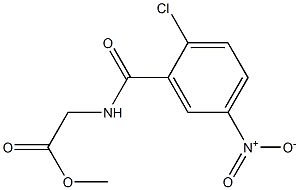 methyl 2-[(2-chloro-5-nitrophenyl)formamido]acetate Struktur