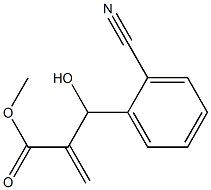 methyl 2-[(2-cyanophenyl)(hydroxy)methyl]prop-2-enoate Struktur